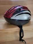 Kask rowerowy czerwono-czarny rozmiar S