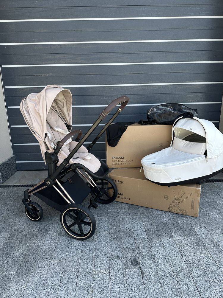 Cybex priam 4.0 Off White , Cozy beige