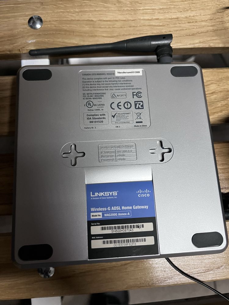 Modem Linksys bdb stan