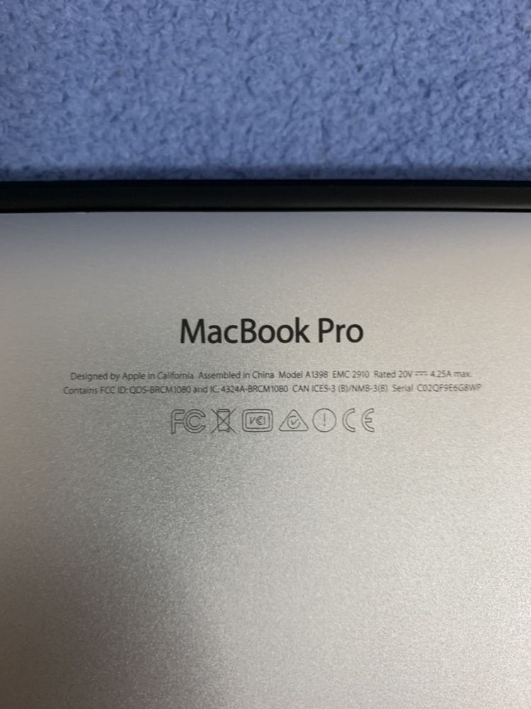 Ноутбук MacBook Pro 15-inch в отличном состоянии!!!