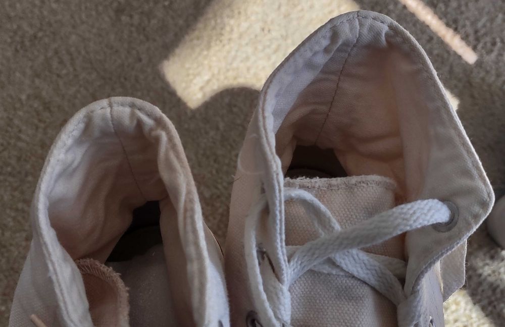 trampki białe CONVERSE - rozmiar 7 1/2 (38) - używane