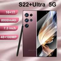 S22+ Ultra смартфон, 5G, 16 Gb+ 1 Терабайт памяти, 8000 Маh, стилус