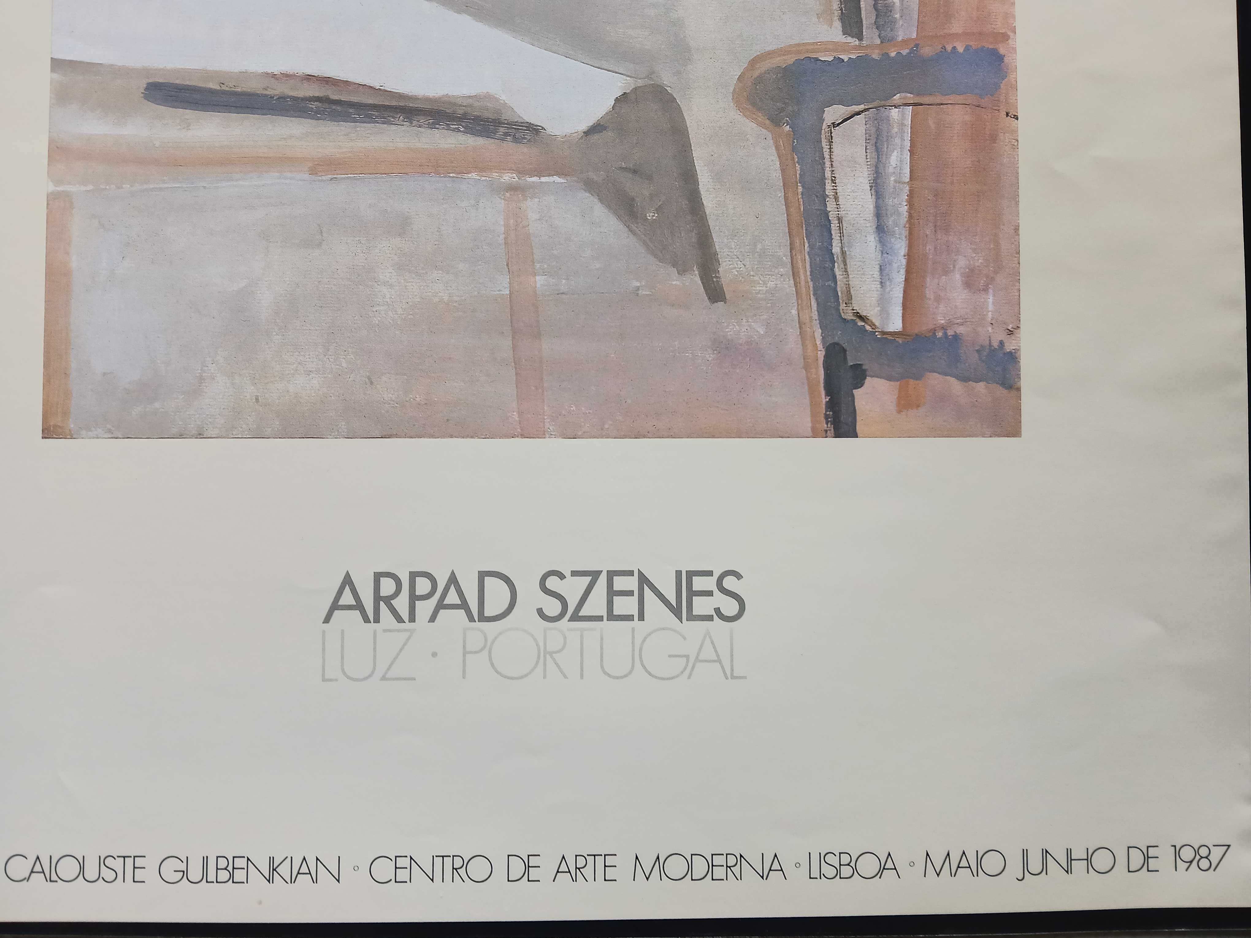 POSTER CARTAZ ARPAD SZENES  FUNDAÇÃO CALOUSTE GULBENKIAN