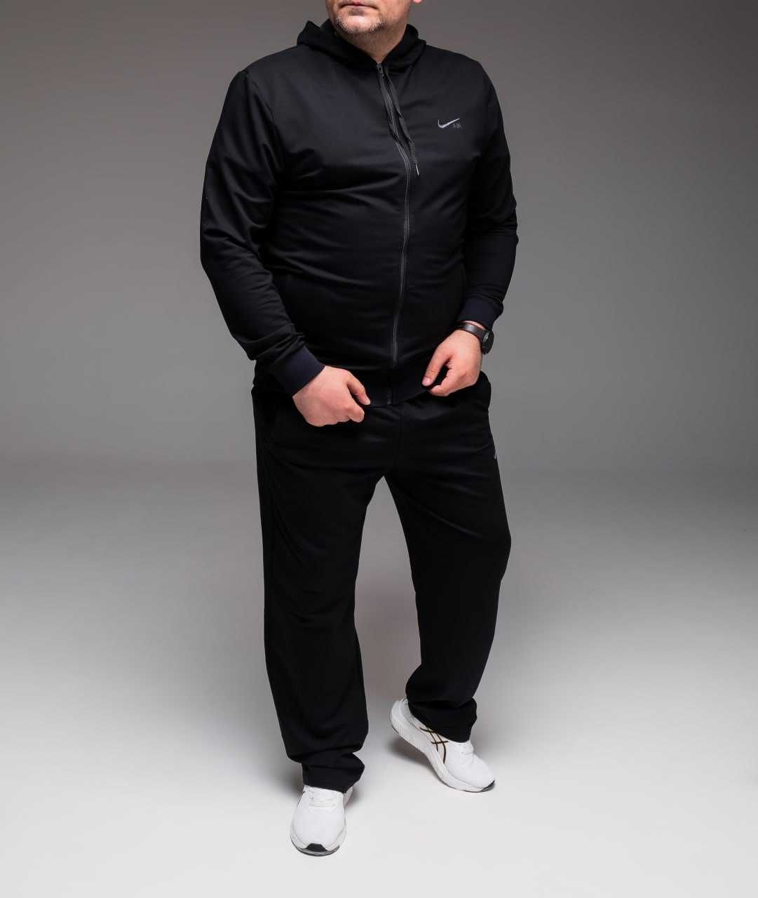 Спортивный костюм мужской весенний Nike черный большие размеры