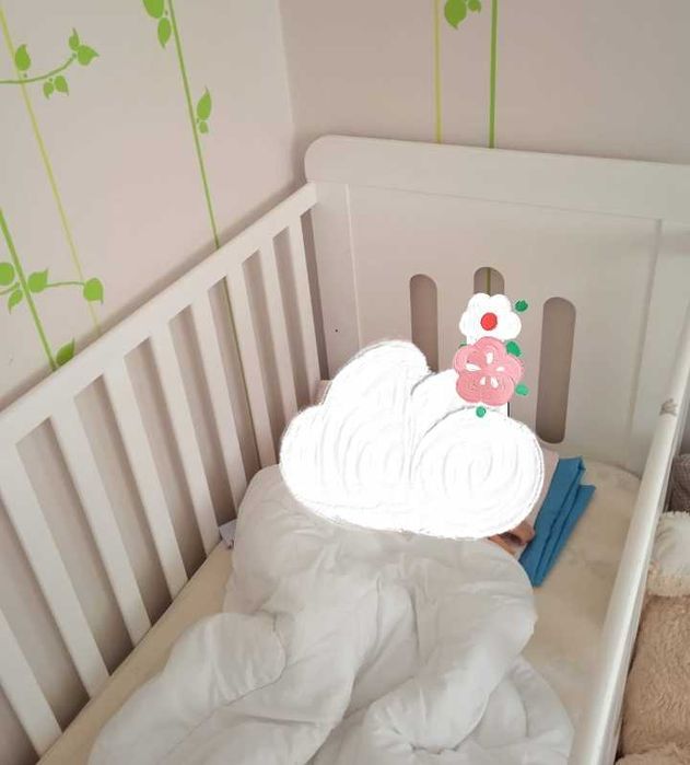 Łóżeczko dziecięce białe Zuza 140x70