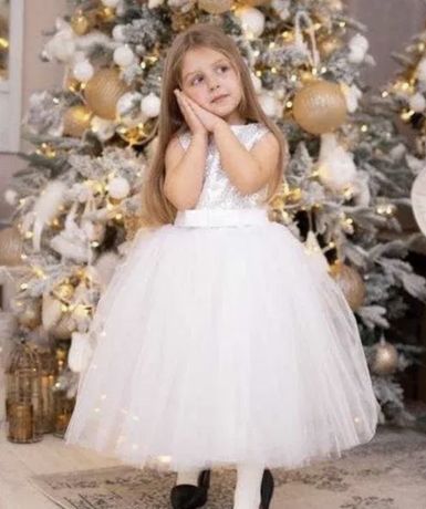 Дитячі святкові сукні та family look корона сніжинка