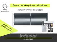 Brama palisadowa od Producenta/Kompletna od ręki/Automatyka/Montaż