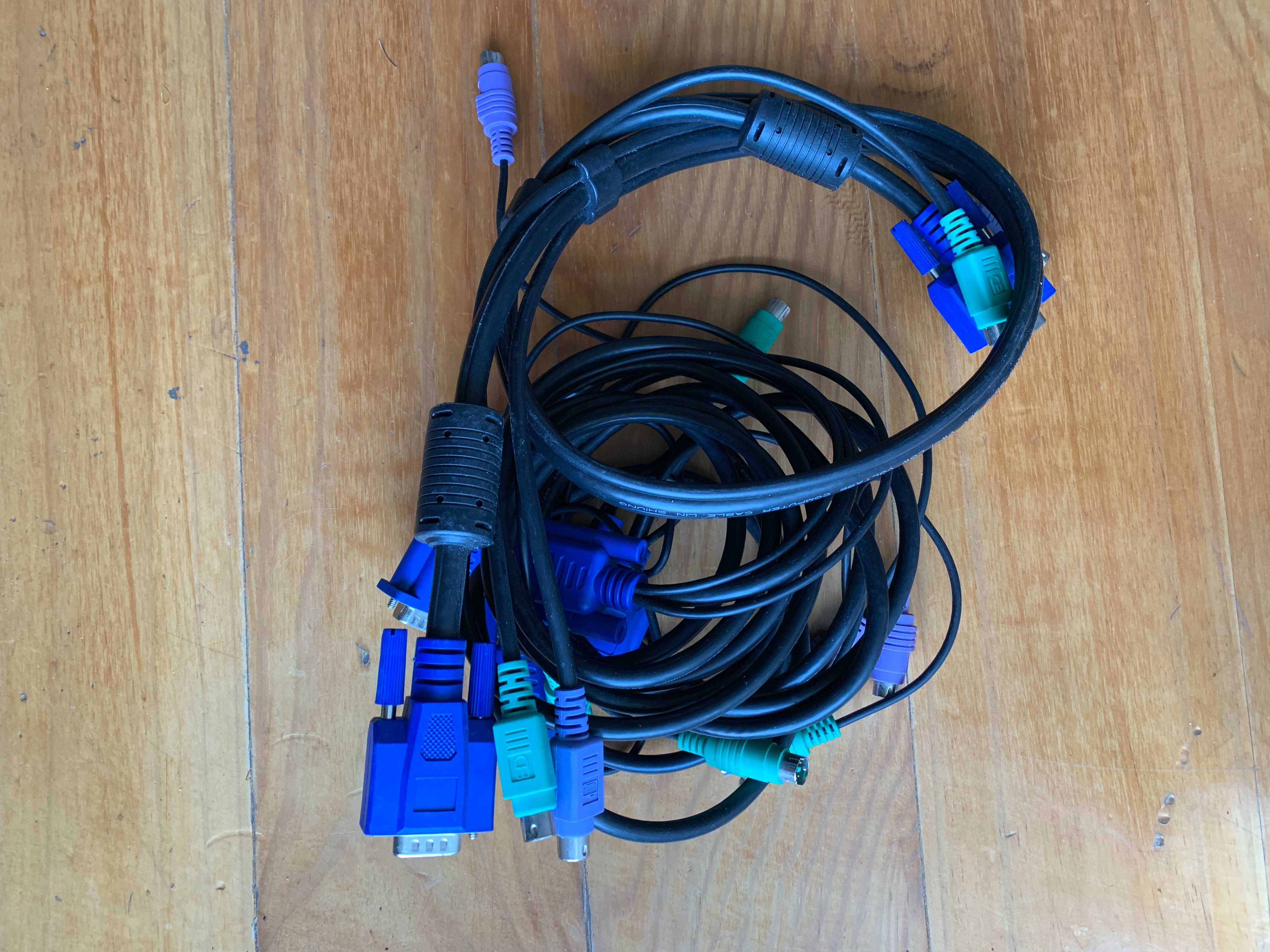 All-in-one Low-voltage KVM cable (VGA+2PS/2)