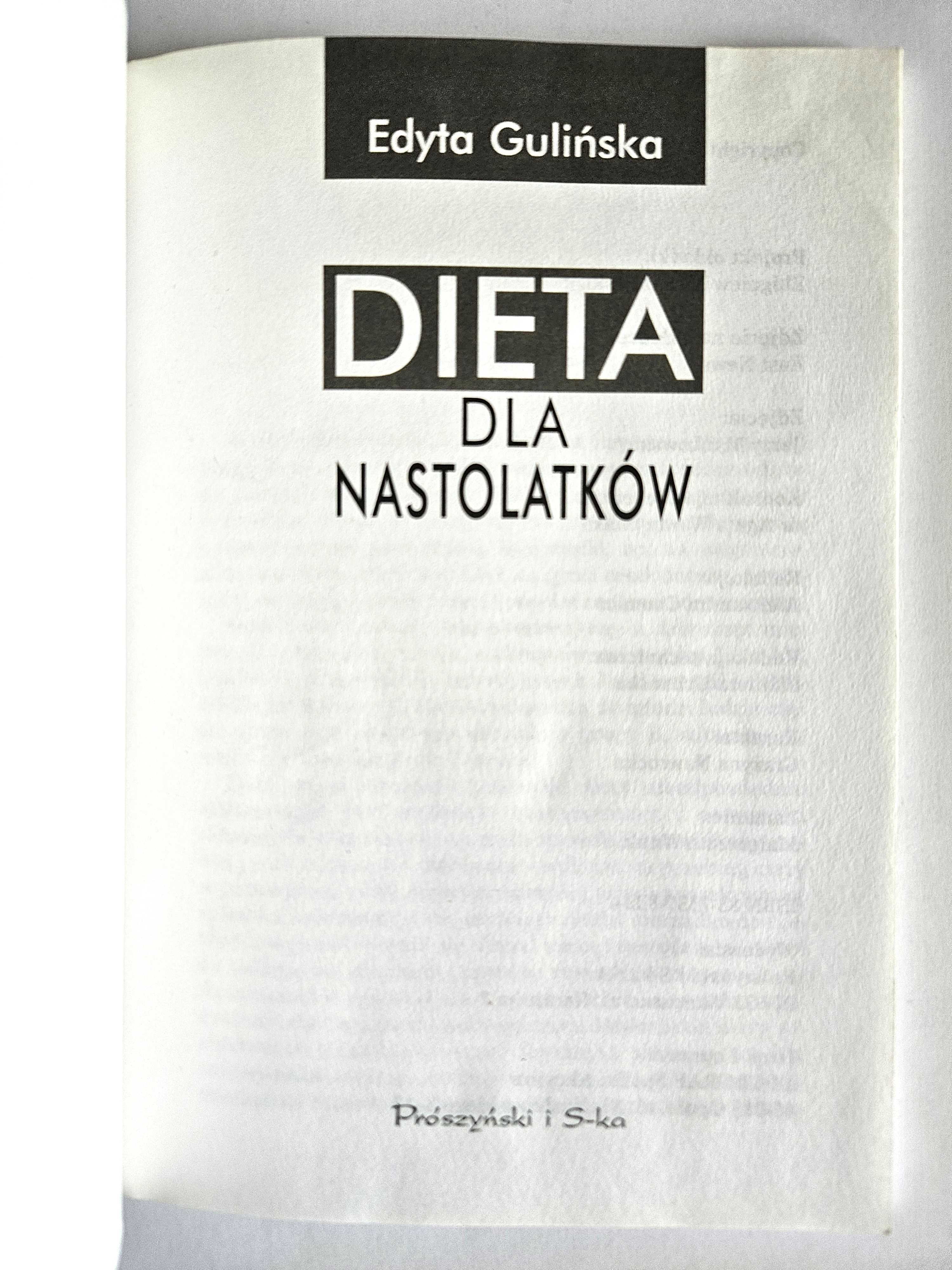 Dieta dla NASTOLATKÓW - Edyta Gulińska