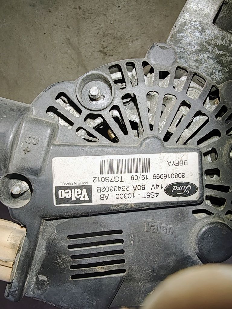 Ford KA MK I 1.3 alternator 80A Valeo 4S5T.10300.AB i inne