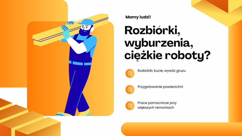 Wynajmij pracownika budowlanego na godziny od zaraz