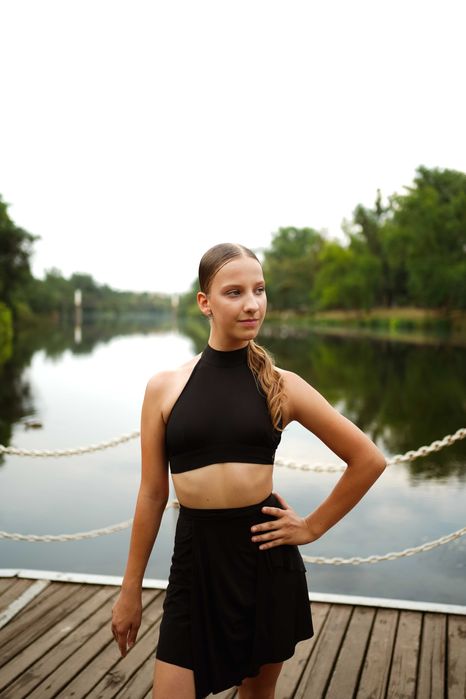 Спідниця для латини чорна від Ptashka