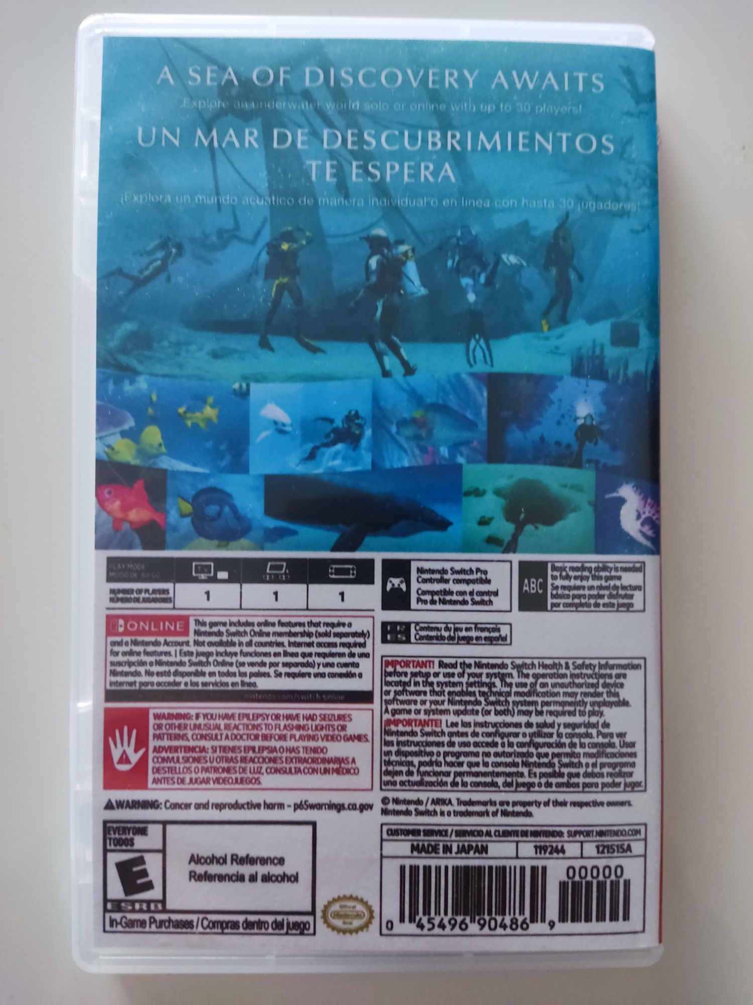 Endless Ocean Luminous Nintendo Switch