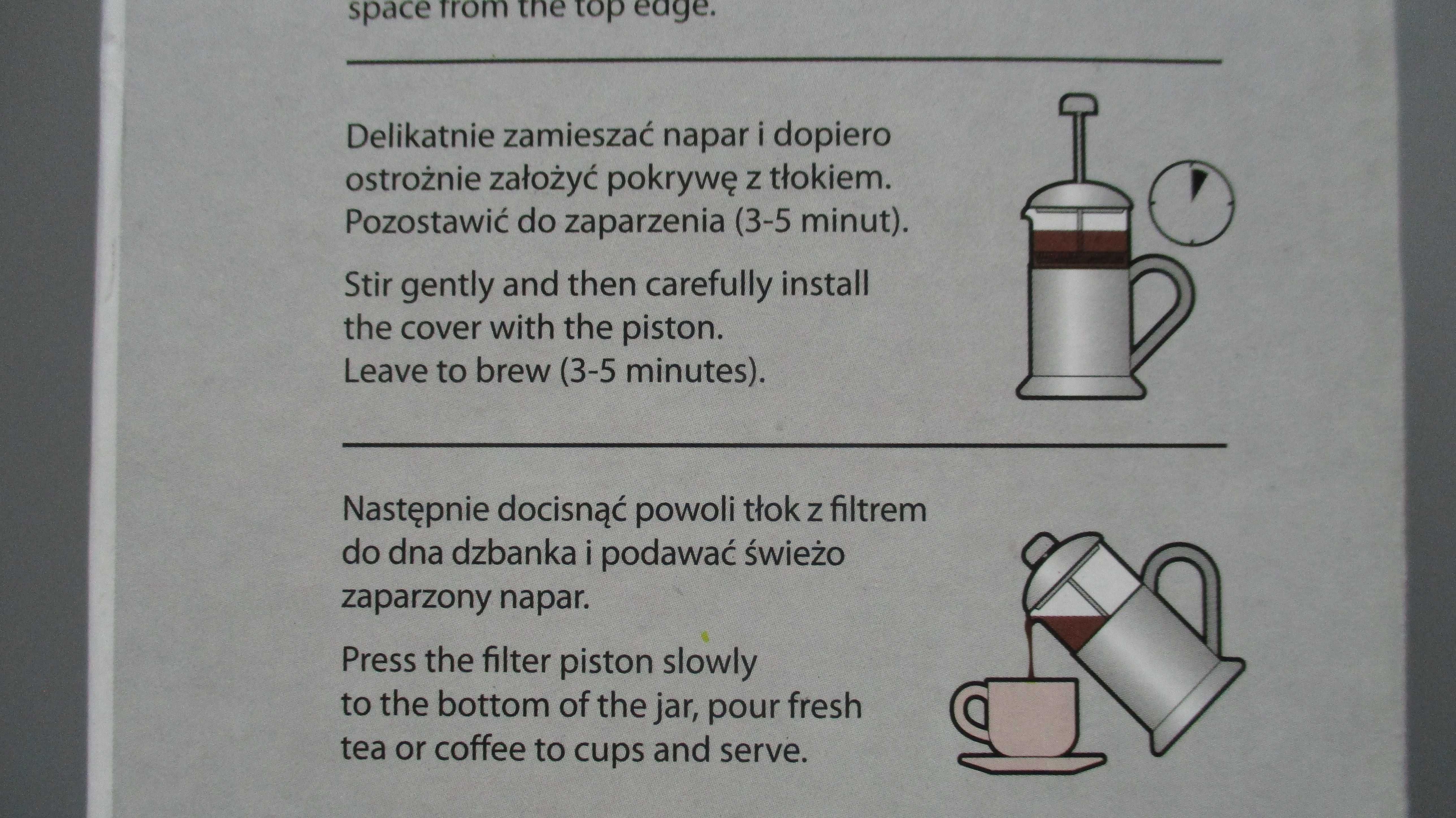 Zaparzacz do herbaty ziół kawy 600 ml Domotti nowy