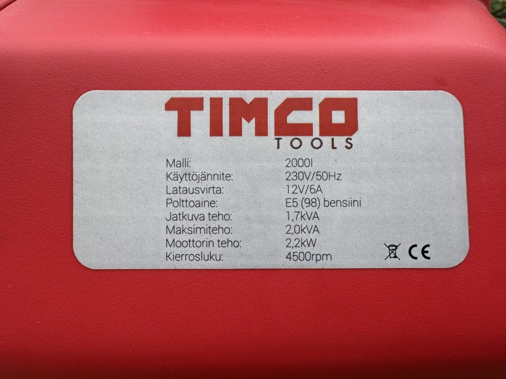 Генератор інверторний TIMCO 2000i