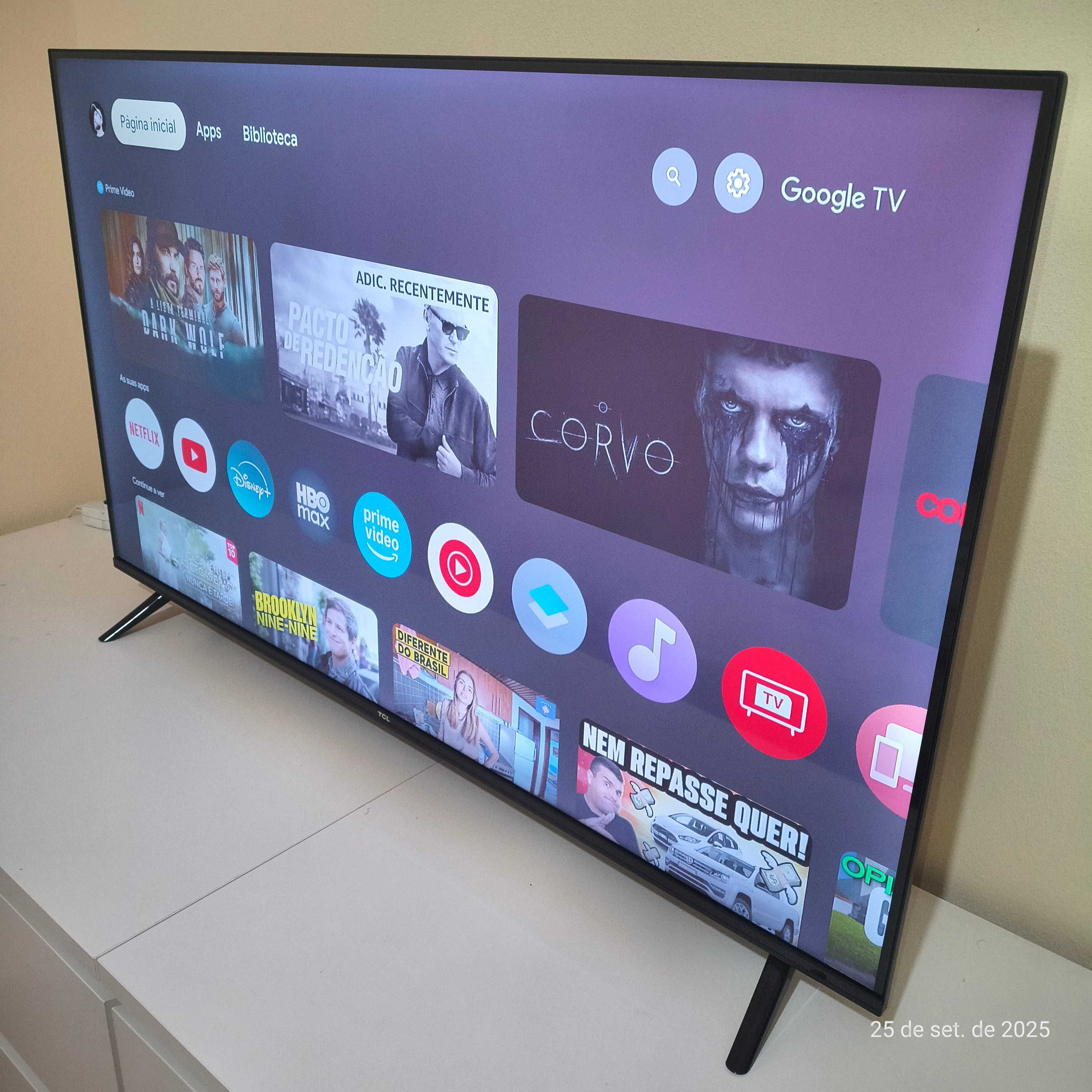 TV TCL 4K 43 polegadas Google TV