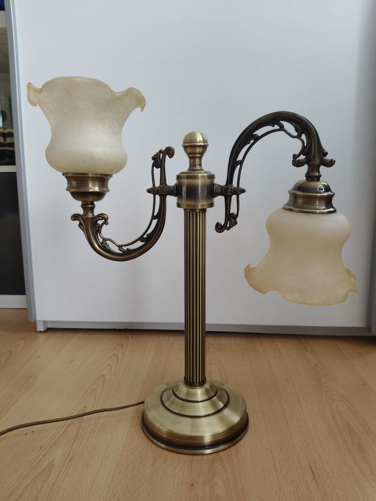 Lemis lampa stołowa patyna