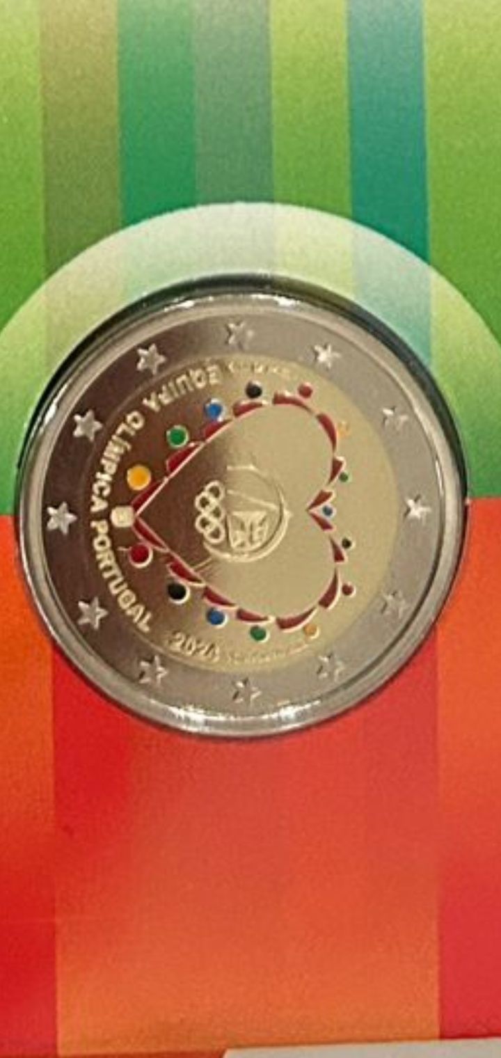 Moeda olimpíada Portugal 2024