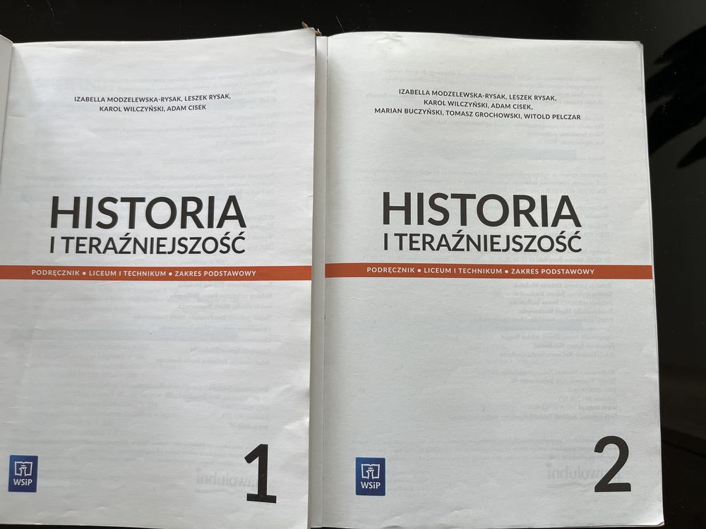 Histotia i teraźniejszość klasa 1 i 2
