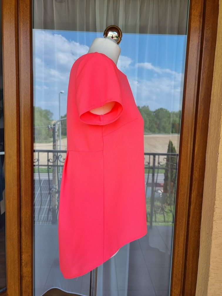 Bluzka elegancka zwiewna oversize neon letnia fashion 36/38 koszula