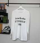 Лонгслів Acne Studios (білого кольору)