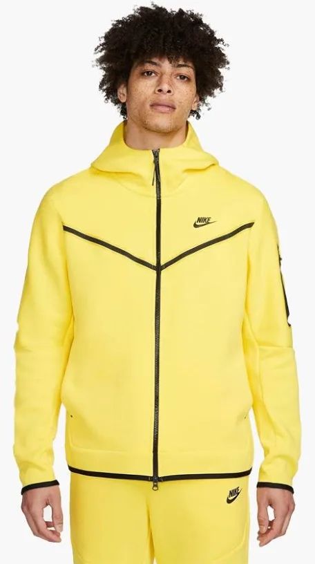 Nike tech fleece yellow жовтий теч фліс