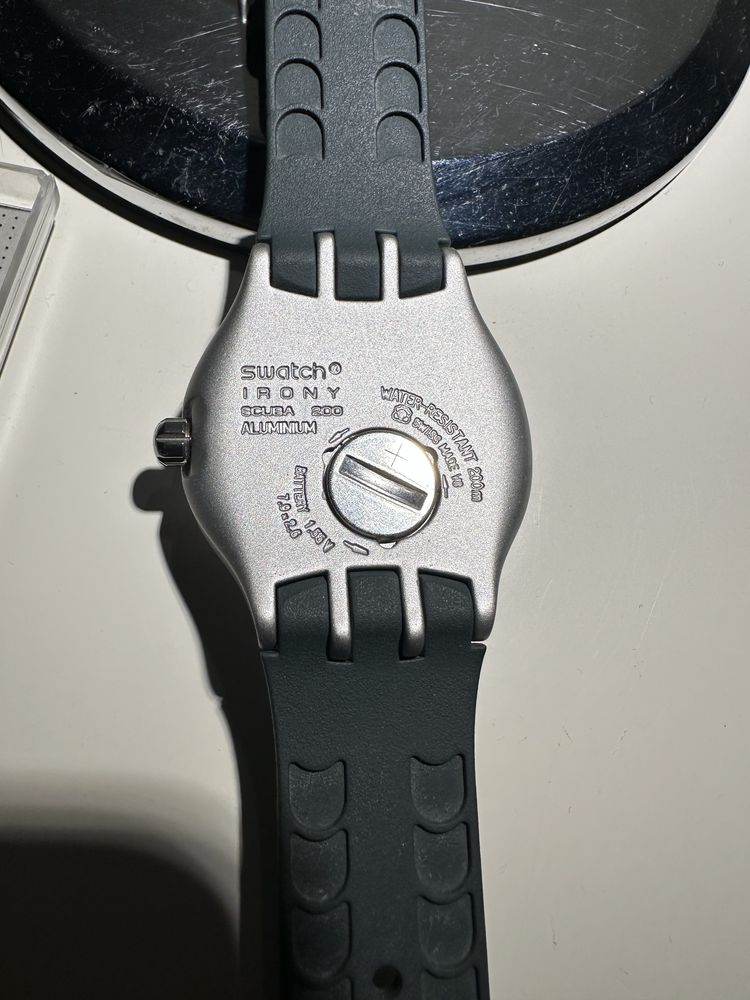 Relógio Swatch Original – Pulseira Borracha Verde Tropa