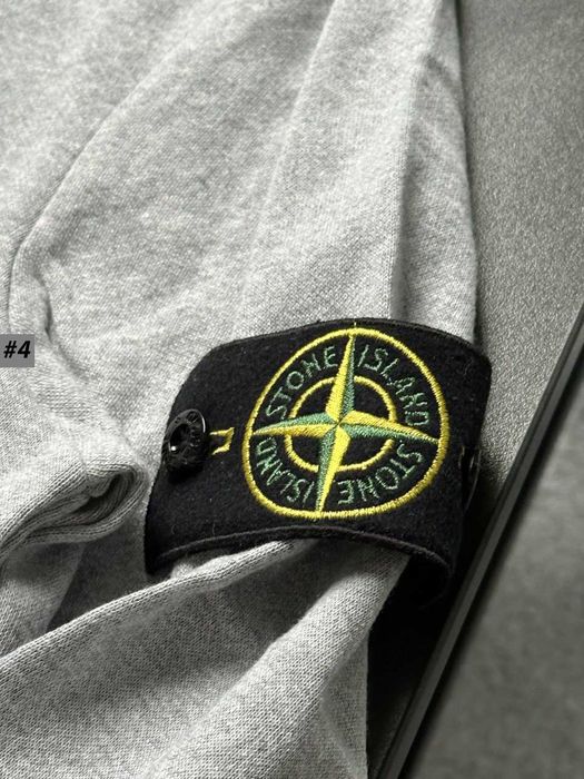 Серый Свитшот Stone Island | Чоловіча Кофта Стон Айленд Сіра