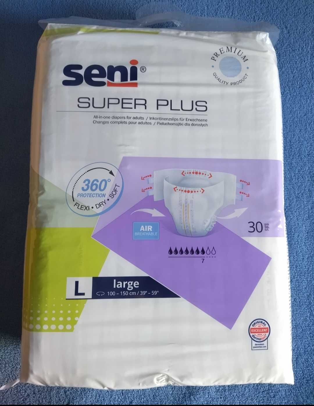 Pieluchomajtki dla dorosłych Seni Super Plus  Large (L)