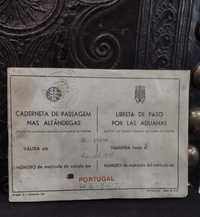 Livro Caderneta de Passagem nas Alfândegas