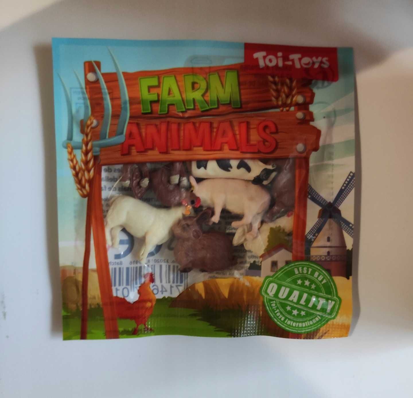 Figurki gumowe Zwierzęta domowe Farma mini 8 szt.