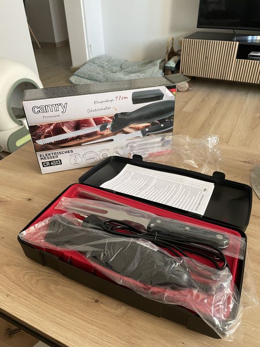 Nóż elektryczny, nowy, camry CR4513