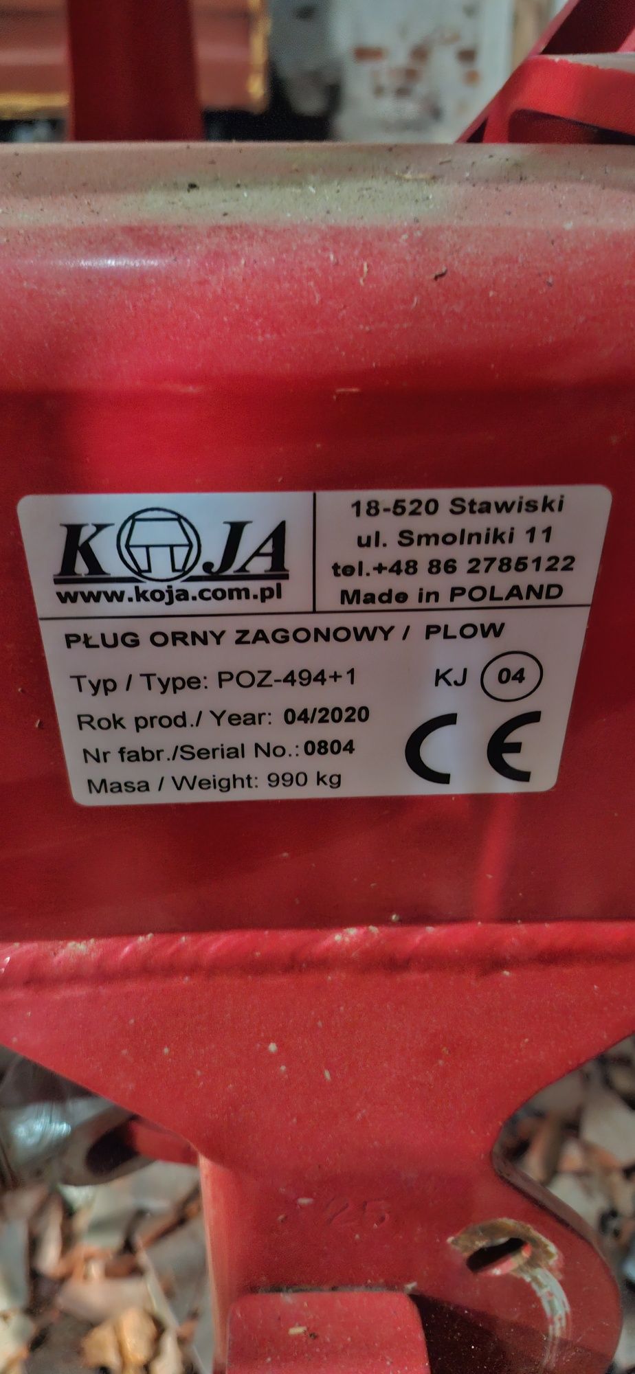 Pług Koja/ kopia Kvenerland  5 skibowy 4+1 resor