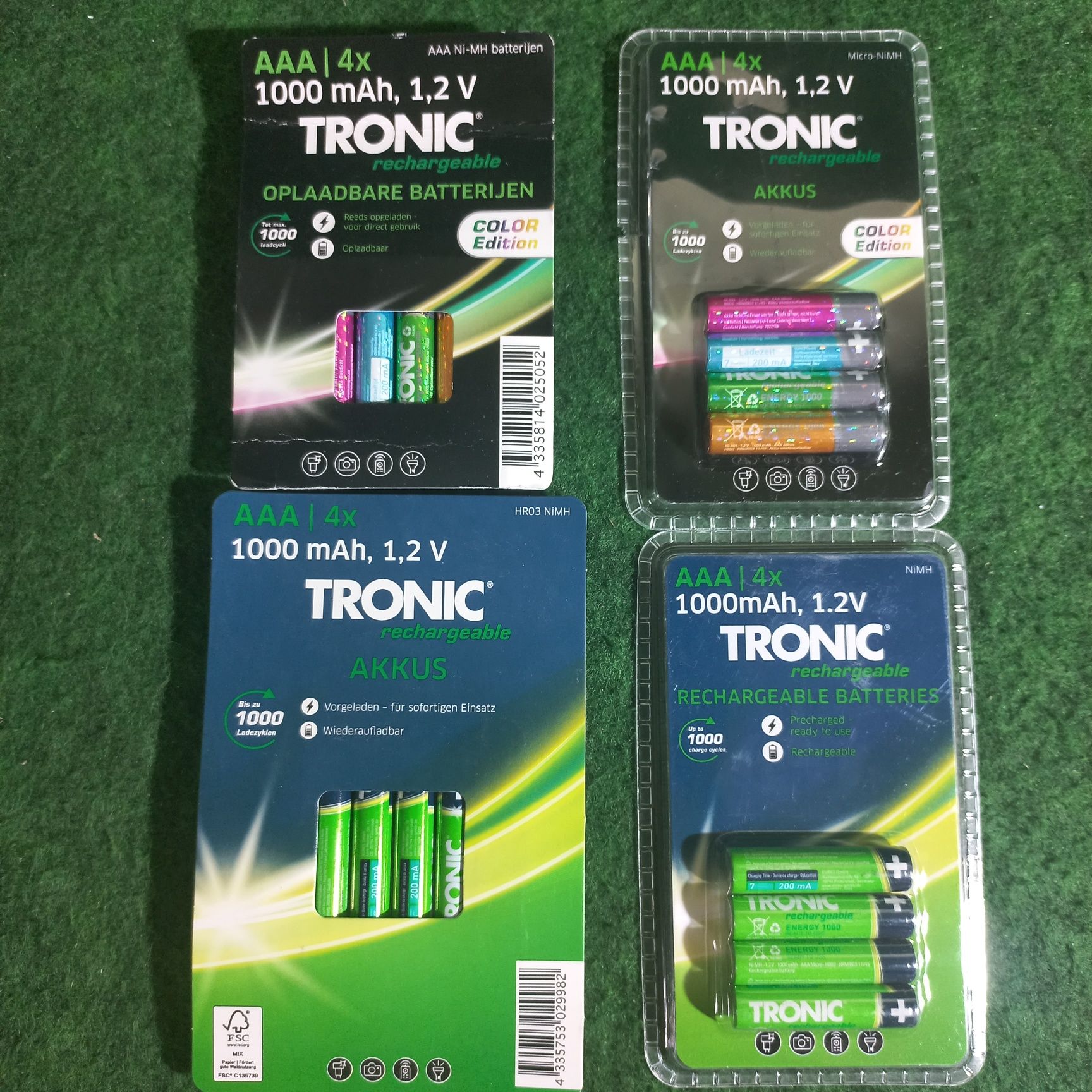 Акумуляторні батарейки TRONIC 1000 циклів