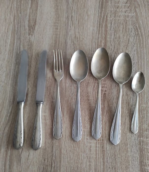 Stary zestaw sztućców ALPACCA