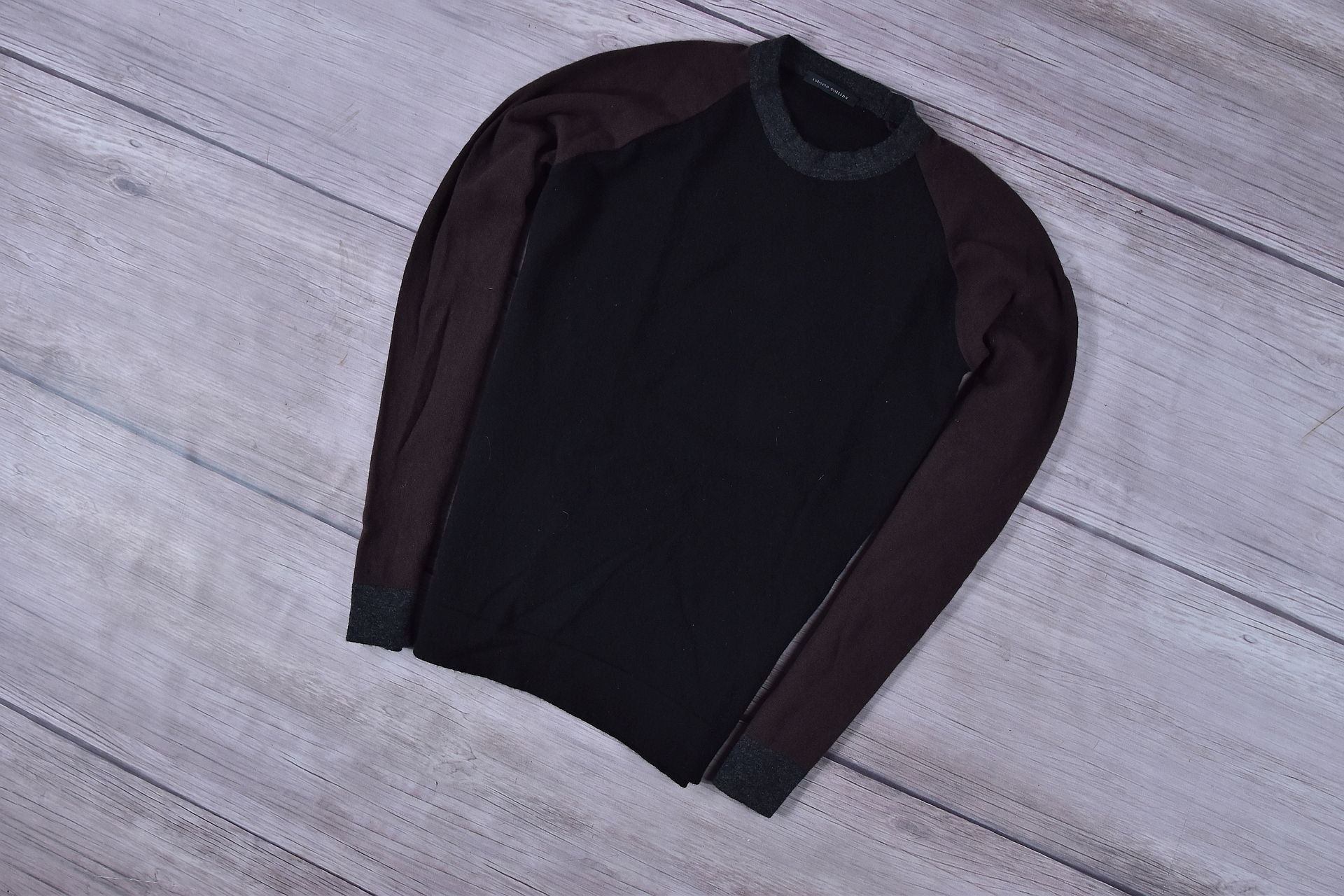 Roberto Collina Męski Sweter Wool Made In Italy M