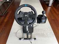 Logitech G923 + shifter + stelaż