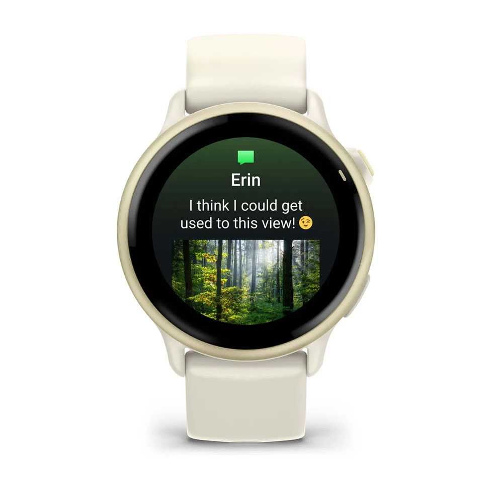 Garmin vívoactive 6 з білим силіконовим ремінцем 010-02985-01