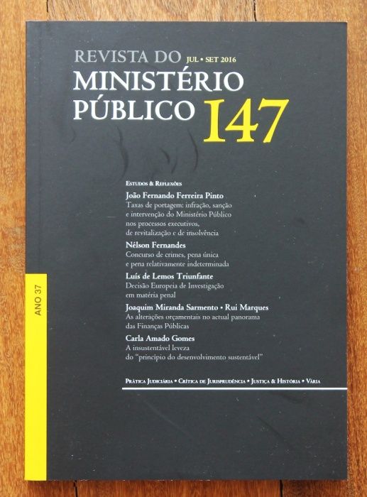 Revistas de 2016 do Ministério Público n.º 145, 146, 147 e 148