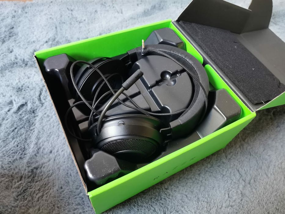 Nowe Słuchawki przewodowe Razer Kraken bez poduszek minijack