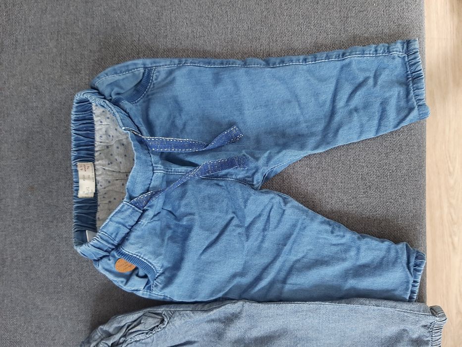5 szt. spodnie rozm.74 legginsy ZARA, Newbie