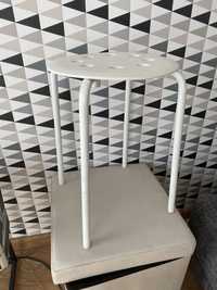 Ikea Stołek taboret biały, 45 cm