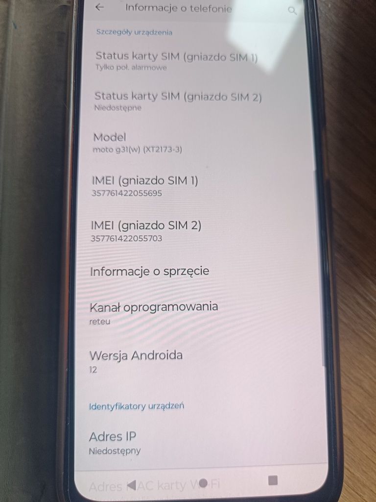 Motorola g31 bdb stan