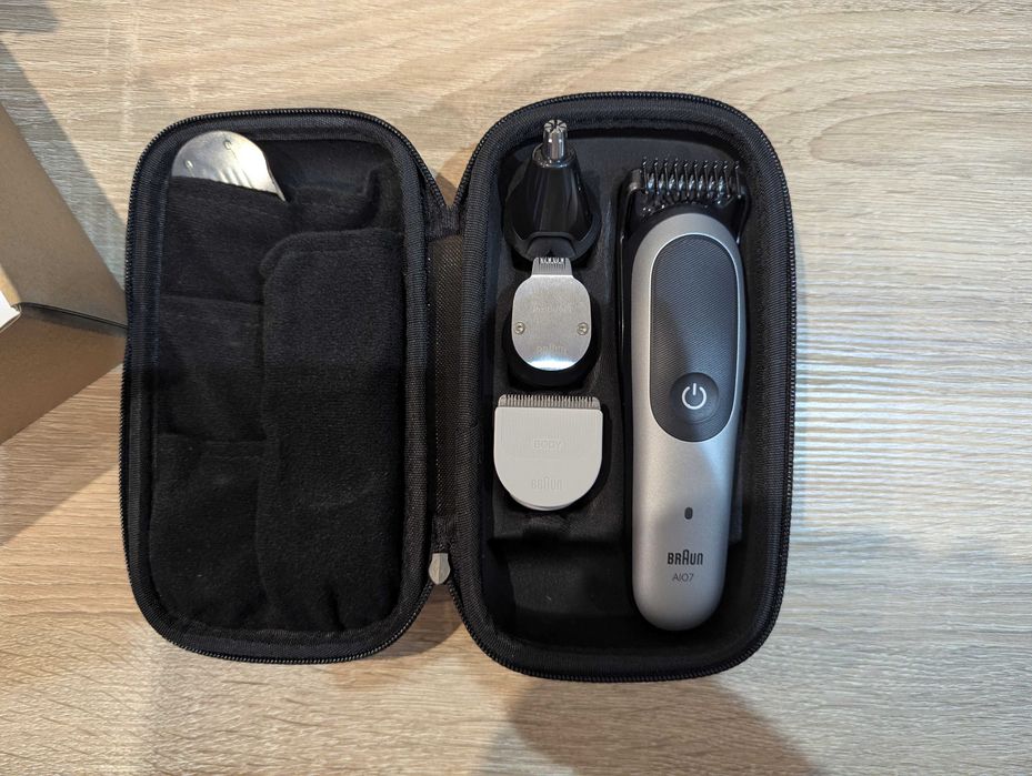 Aparador/máquina Braun para barba, cabelo, orelhas, nariz e corpo