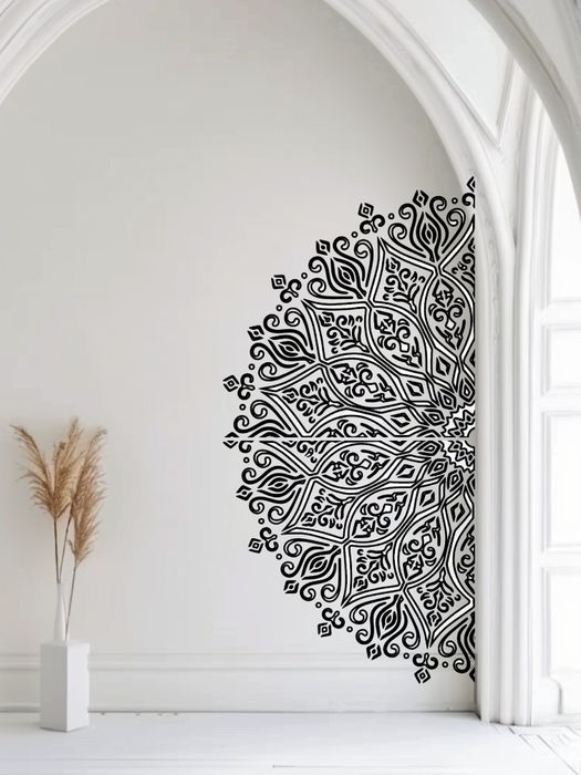 Szablon Mandala -wzór 60x60cm szablon 30x30cm, malarski tynk, DIY C21