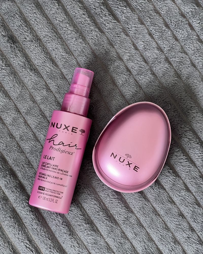 Nuxe Hair Prodigieux Nawilżające mleczko + szczotka