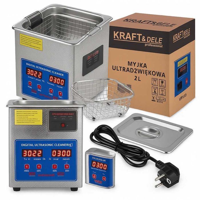 Myjka ULTRADŹWIĘKOWA Wanna  Do Mycia Części 2L Sterylizator New Mod