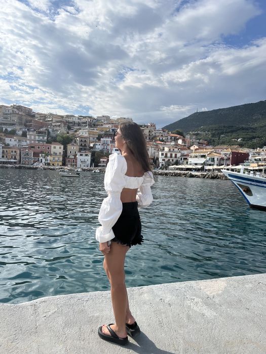 Biały top koszulowy, Varlesca 34, stan idealny