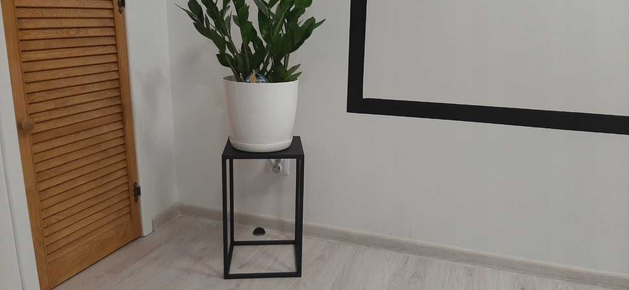 Kwietnik Gramix 40 cm metalowy czarny stojak kwiaty