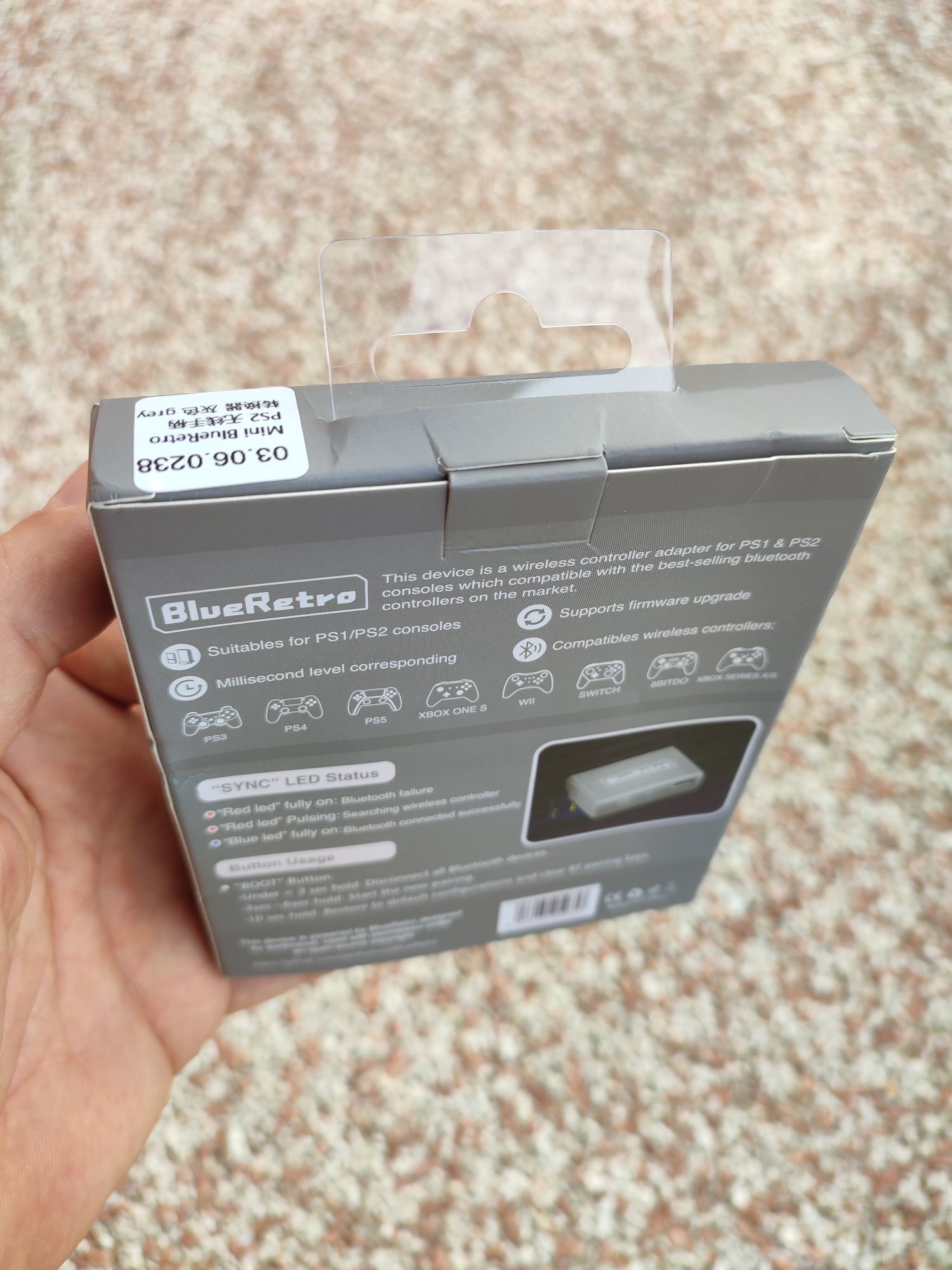 BlueRetro Wireless Controller Adapter for PS1/PS2. Nowy kontroler.